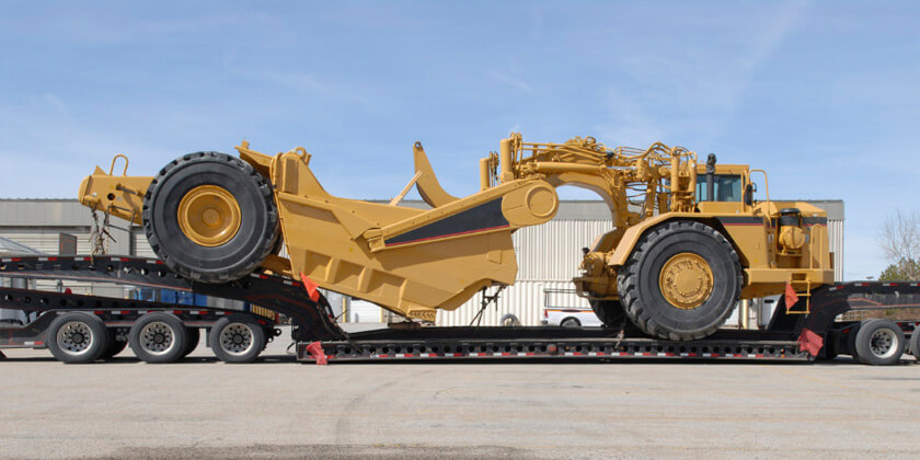 Transporte de materiales y maquinaria de construcción en León 